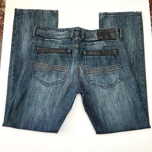 Buffalo Driven Blue Men's Jeans Straight Cut Size 30 100% Cotton David Bitton